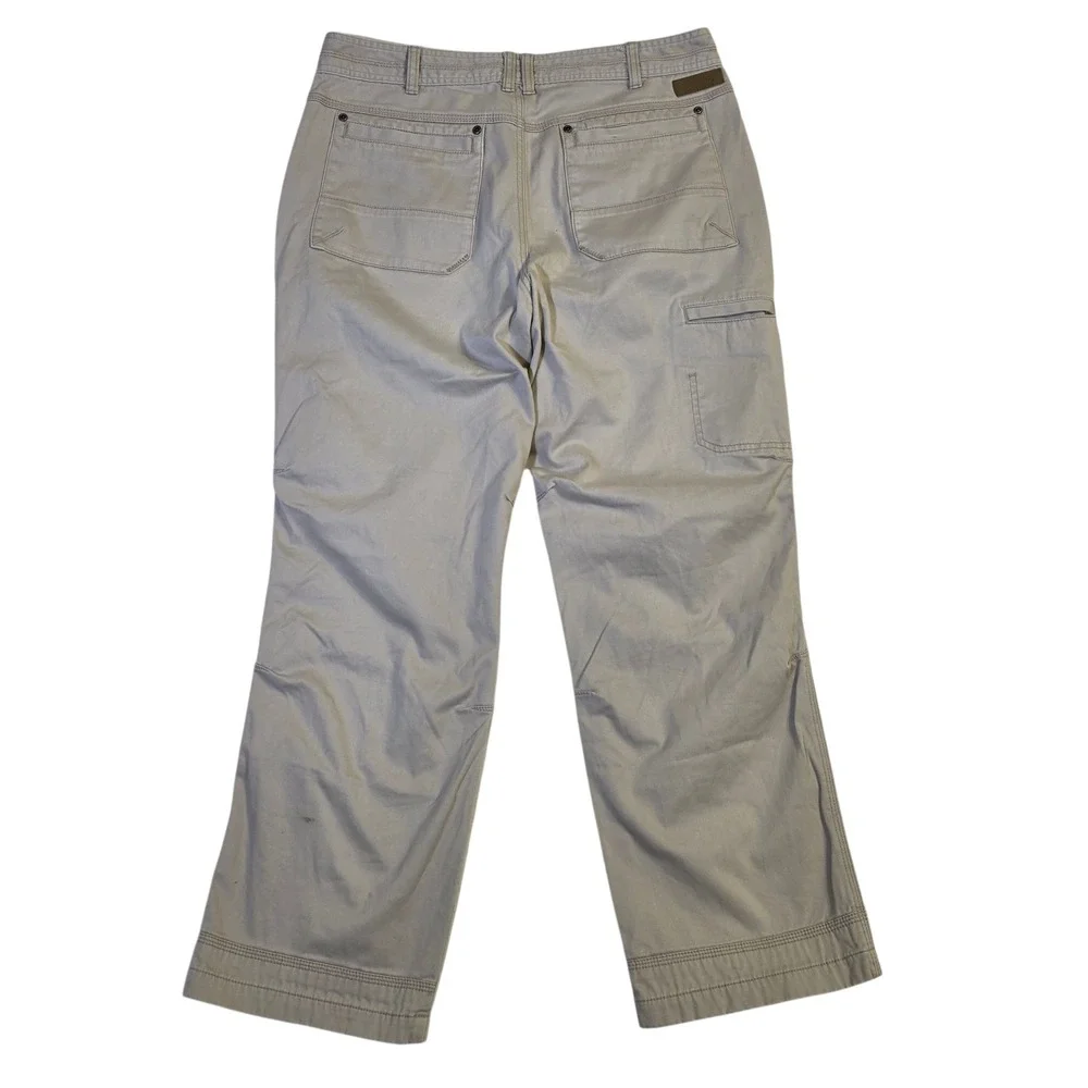 Cabela's Canvas Utility Pants 34x30 Khaki Mens‎ Stretch Outdoor Hiking *READ*